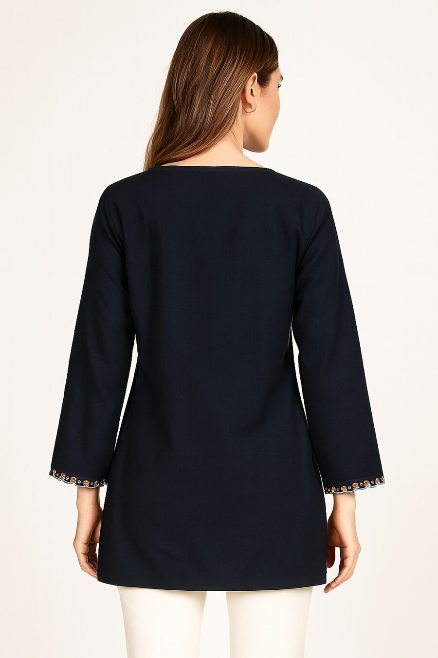 Floral Embroidered Kurta - Image 4