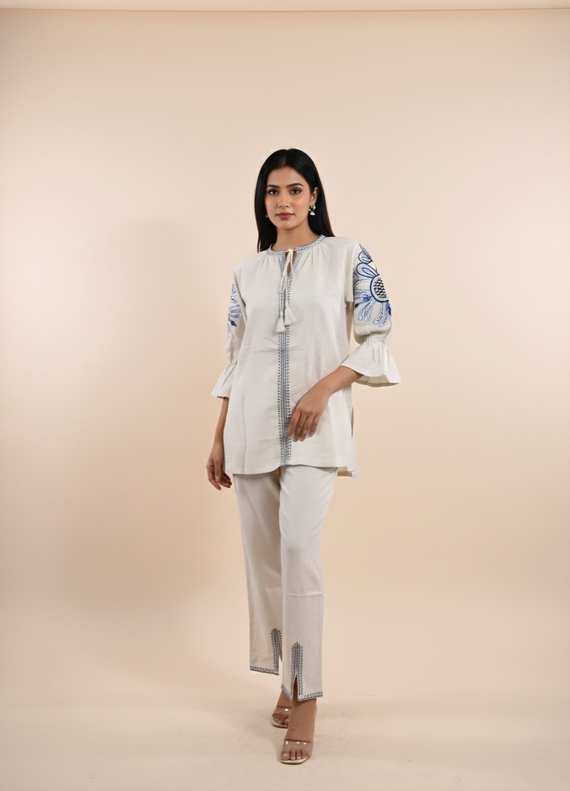 Women's Embroidered Tunic & Pant Set - Image 10