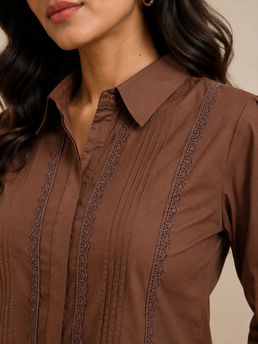ILAAHA Pure Cotton Self-Design Shirt and Trousers Co-ord Set - Image 13